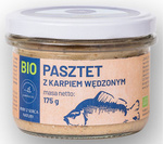 Rūkytų karpių paštetas bio 175 g (stiklainis) - žuvis iš gamtos širdies