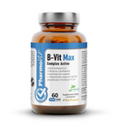 Vitamino B komplekso maisto papildas 60 kapsulių 31,2 g (švari etiketė) - Pharmovit