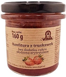 Eritritritu saldintas braškių džemas be cukraus 160 g