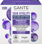 Glotninamasis naktinis veido kremas su spilantais, vynuogių sėklų aliejumi ir pro-kolageno kompleksu EKO 50 ml - Sante Naturkosmetik