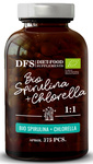 Chlorella + spirulina bio maisto papildas 375 tabletės - DIET-FOOD