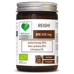 Reishi grybų ekstraktas, ekologiškas maisto papildas (500 mg), 50 kapsulių – Be Organic