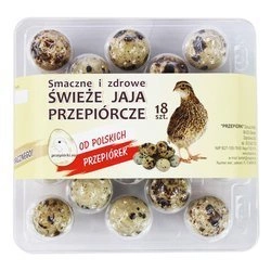 Švieži putpelių kiaušiniai, 18 vienetų, Lenkija