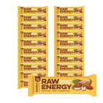 RINKINYS 20 x RAW ENERGY batonėlis su žemės riešutų skonio NON-GRADE. 50 g