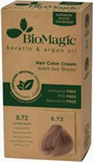 Plaukų dažai šviesiai smėlio spalvos blondinė (8.72) 250 g - Biomagic