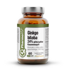 Ginkmedžio dviskiaučių ginkmedžių maisto papildas 60 kapsulių 19,98 g - Pharmovit (švari etiketė)
