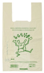 Kompostuojamas ir biologiškai skaidomas maišelis iš kukurūzų krakmolo 1 vnt. (50 cm x 27 cm) - BIO suyrantis