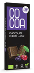 Žalios vyšnios - acai šokoladas bio 40 g - COCOA