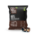Lazdynų riešutai juodajame šokolade 88 % bio 70 g - COCOA