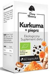 Ciberžolė ir pipirai bio maisto papildas 60 kapsulių (555 mg) - Dar Natury