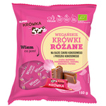 Super Krówka ekologiškos rožių skonio be pieno, be glitimo karvutės, 150 g