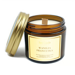 Sojos kvapioji žvakė su mediniu dagčiu "French vanilla" 120ml - Jūsų žvakė