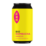 Kombučia juodoji arbata su hibisku be glitimo bio 330 ml - Forever Young Kombucha