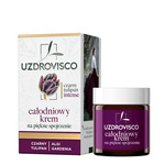 Dieninis ir naktinis akių kremas nuo raukšlių 25 ml - UZDROVISCO (INTENSE BLACK TULIPAN)