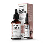 Vitamino D3 lašai 100 mcg (4000 iu) maisto papildas be glitimo 30 ml - Pharmovit