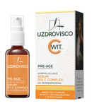 Normalizuojantis veido serumas nuo hiperpigmentacijos 15 % C kompleksas 30 ml - UZDROVISCO (Pre-age)