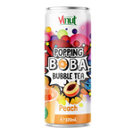 Popping Boba burbulinė arbata su sprogstančiais perlais ir persikų sultimis 320 ml – Vinut