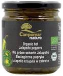 Ekologiška žalia pjaustyta jalapeño paprika marinate 350 g (130 g) – Campomar nature