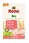 Viso grūdo manų kruopos be pridėtinio cukraus Nuo 5 mėnesių Demeter BIO 250 g - Holle