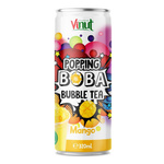 Popping Boba burbulinės arbatos gėrimas su sprogstančiais burbuliukais ir mangų sultimis 320 ml – Vinut