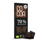 70 % karčiojo šokolado bio 40 g - KOKOSAS