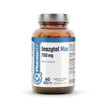 Inozitolis max (750 mg), be glitimo maisto papildas, 60 kapsulių - Pharmovit – Clean Label