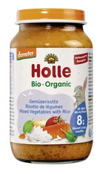 Pietūs su daržovėmis ir ryžiais nuo 8 mėnesių Demeter BIO 220 g (stiklainis) - Holle