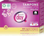 Tamponai iš 100% ekologiškos medvilnės – regularūs 18 vnt. – Gentle Day