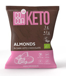 Keto migdolai šokolade su mct aliejumi be pridėtinio cukraus BIO 70 g - Kakava