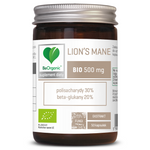 Liūto karčių grybo BIO ekstraktas, maisto papildas (500 mg), 50 kapsulių – Be Organic