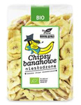 Nesaldinti bananų traškučiai BIO 350 g