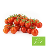 Švieži vyšniniai pomidorai ant šakelės BIO (apie 0,25 kg)