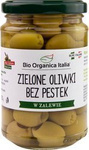 Žaliosios alyvuogės be sėklų sūryme BIO 280 g (160 g) (stiklainis)