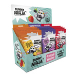 Bunny Ninja vaisių ritinėlių rinkinys Mix 3x6 vnt. 6xobuolys/avietė/juodasis serbentas 6xobuolys/trupiniai/bananas 6xobuolys/mangas