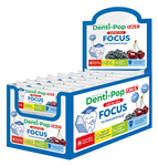 Apvalus ledinukas vyšnių ir uogų skonio, koncentracijai, be cukraus, be glitimo, maisto papildas 6 g - Mniam Mniam Starpharma – Denti - Pop