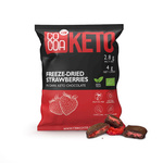 Braškės juodajame šokolade be pridėtinio cukraus Keto BIO 40 g – Cocoa