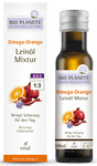 Omega orange – mišinys su linų sėmenų aliejumi (žiedadulkės, apelsinas) Ekologiškas 100 ml – Bio Planete