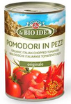 Pjaustyti pomidorai be odos (skardinė) BIO 400 g