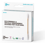 The Humble bambukiniai vatos pagaliukai, balti, 100 vnt.