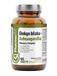 Ginkgo biloba + Ashwagandha Memory Complex maisto papildas 60 kapsulių - Pharmovit (švari etiketė)
