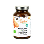Ciberžolė + imbieras + piperinas, biologinis maisto papildas 240 tablečių 120 g - BATOM