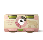 BIO veršienos tyrelė be glitimo nuo 4 mėnesių (2 x 80 g) 160 g – Alce Nero