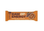 Batonėlis RAW ENERGY, apelsinų-kakavos pupelių, be glitimo, 50 g – Bombus