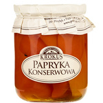 Konservuotos paprikos be glitimo 480 g (230 g) - Krokus