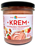 Migdolų-šokolado-braškių kremas be pridėtinio cukraus, be glitimo, keto, 300 g – Pięć Przemian (Five Transformations)