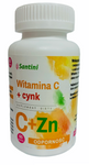 Vitaminas C + cinkas, maisto papildas 60 tablečių - Santini